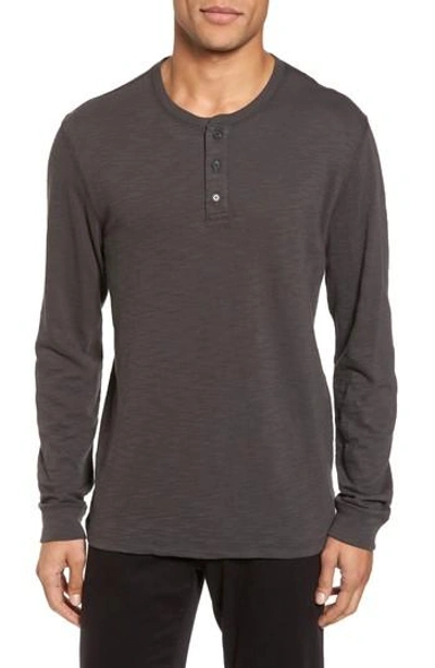 Vince Long Sleeve Slub Henley In Sphere