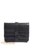 Senreve Pebbled Leather Crossbody Bag In Noir