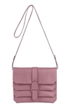 Senreve Pebbled Leather Crossbody Bag - Purple In Lilac