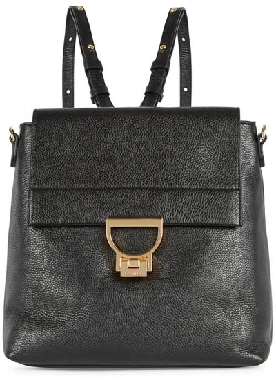 Coccinelle Arlettis Black Leather Backpack | ModeSens