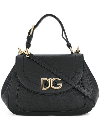 Dolce & Gabbana Wifi Shoulder Bag In Black