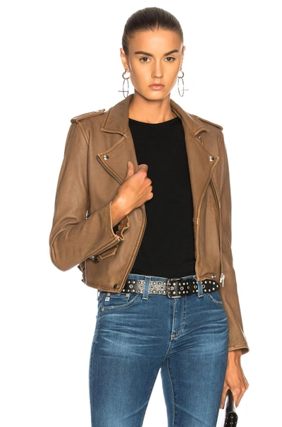 Iro Ashville Leather Jacket In Brown