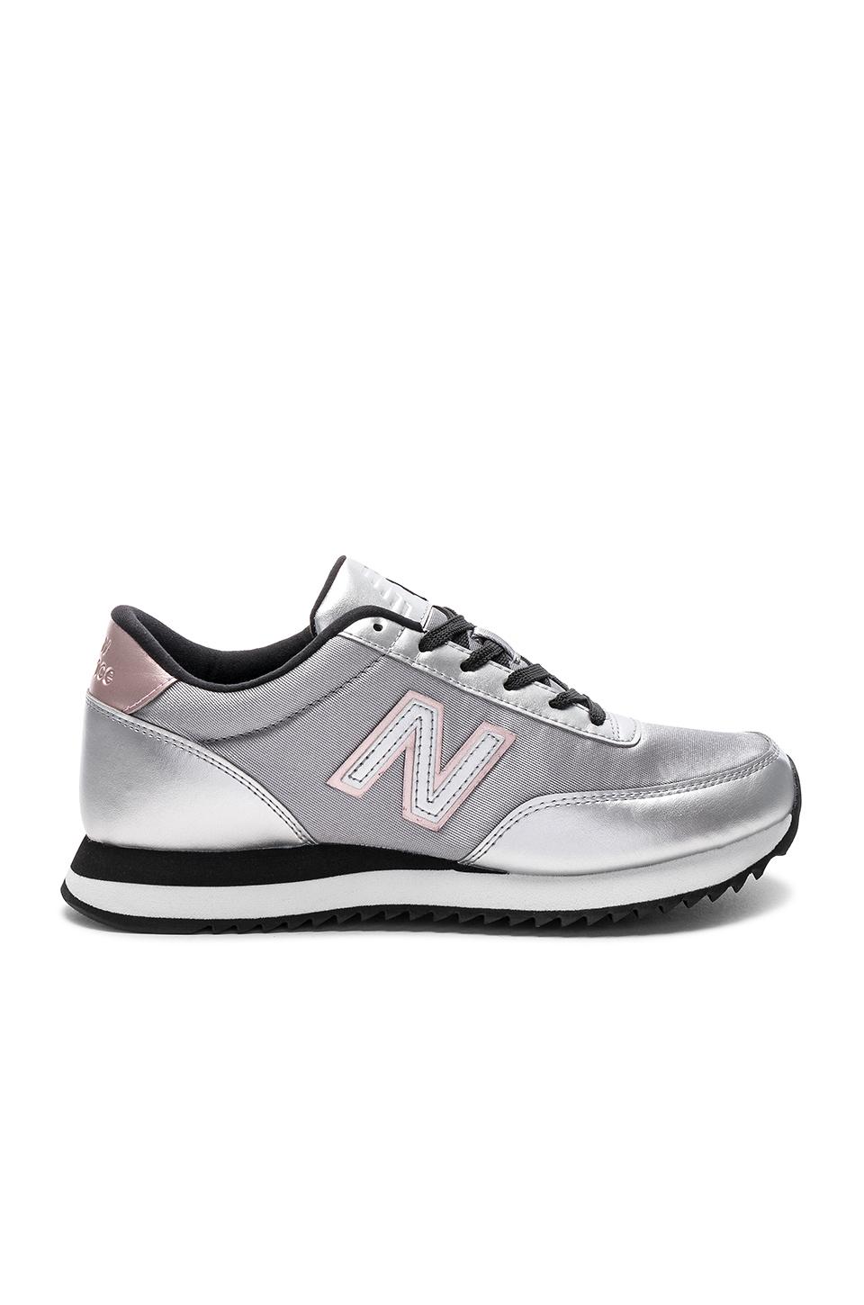 new balance metallic silver