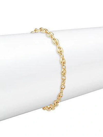 Saks Fifth Avenue 14k Yellow Gold Puffed Mariner Chain Bracelet