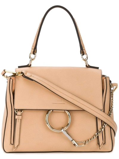 Chloé Small Faye Day Bag In Nude & Neutrals