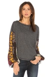 Free People Blossom Thermal Sweater In Black