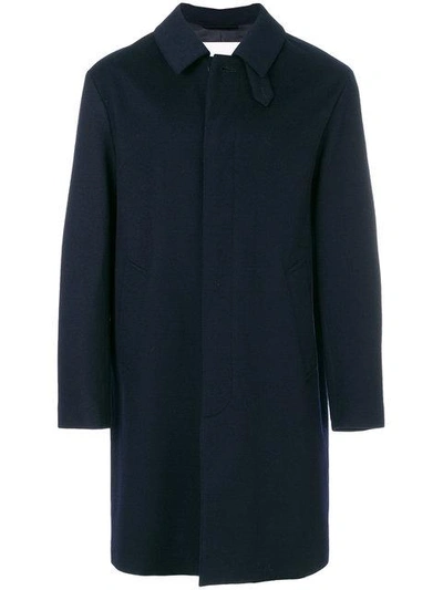 Mackintosh Single Breasted Coat - Blue