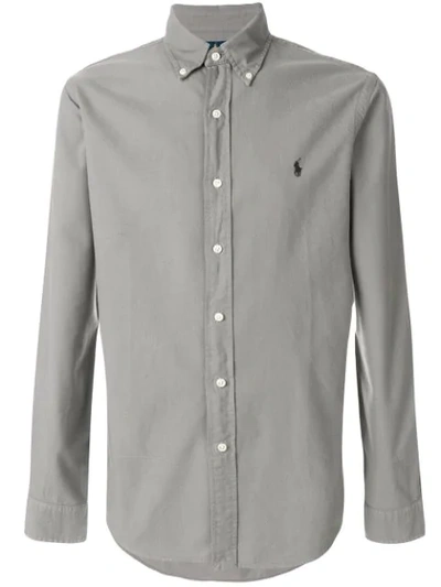 Ralph Lauren Button Down Shirt In Grey