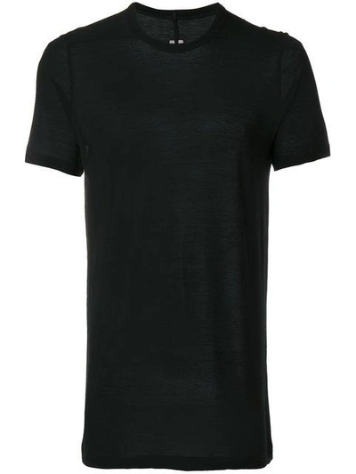 Rick Owens Level Slim-fit Jersey T-shirt In Black