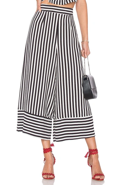 Lovers & Friends Chica Cropped Pant In Bold Stripe