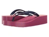 Tory Burch Wedge Flip-flop In Travel 4t/navy