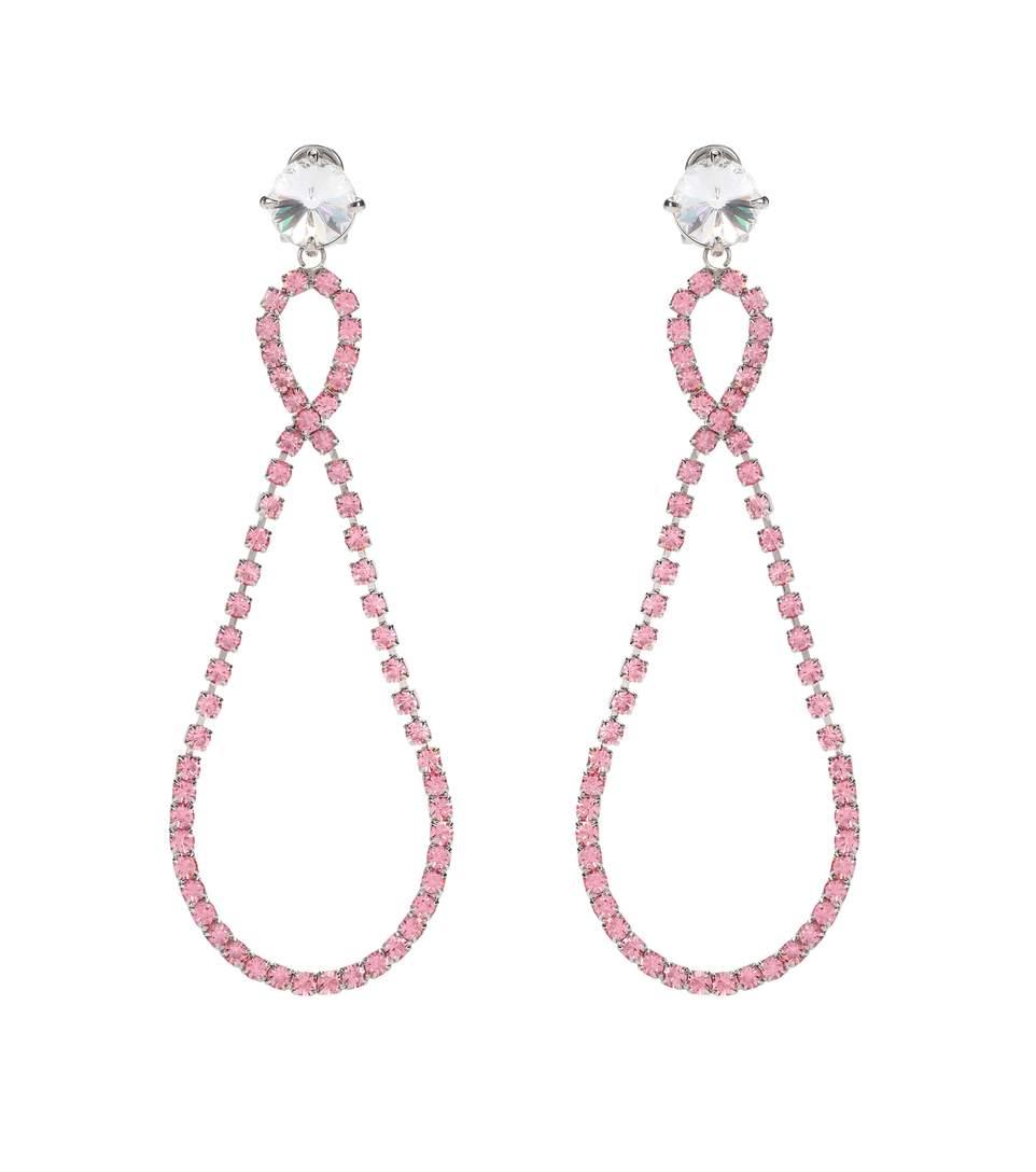 Miu Miu Crystal-embellished Clip-on Earrings | ModeSens