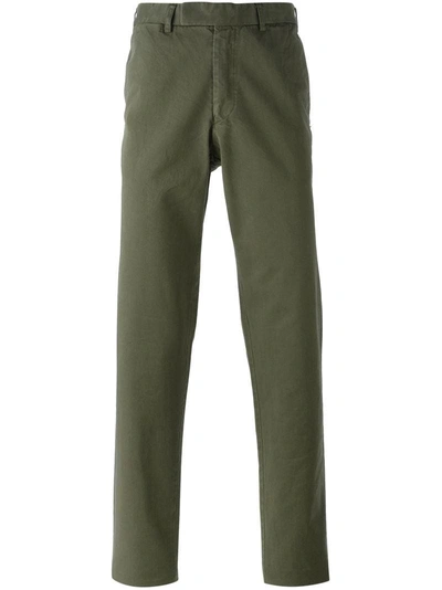 Fashion Clinic Timeless Chino Trousers In Green