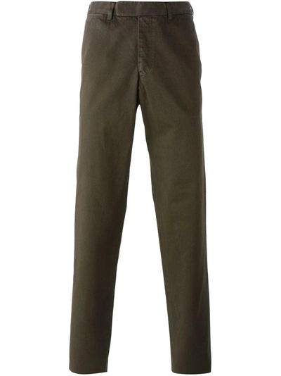 Fashion Clinic Timeless Chino Trousers In Green