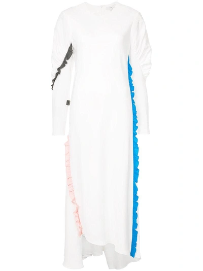Tibi Ruffle Trim Dress