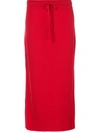 Pringle Of Scotland Casual Long Skirt In Red