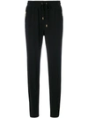 Michael Michael Kors Tapered Jogger Trousers In Black