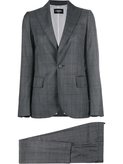 Dsquared2 Tailored Fitted Suit In Grey