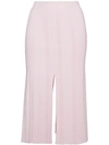 Proenza Schouler Ribbed Stretch-knit Midi Skirt In Baby Pink