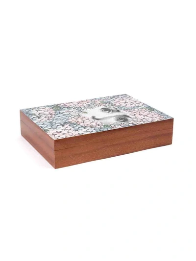 Fornasetti Printed Box In Brown