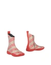 Maison Margiela Ankle Boots In Red