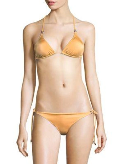 Melissa Odabash Cancun Bikini Top In Ikat Coral