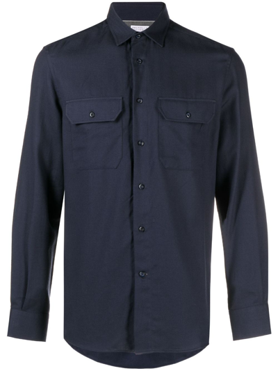 Brunello Cucinelli Classic Button-up Shirt In Blue