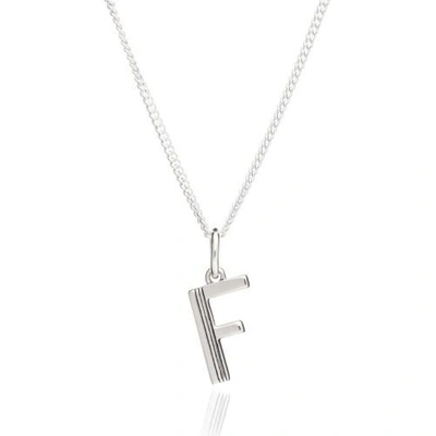 Rachel Jackson London Initial Necklace Silver