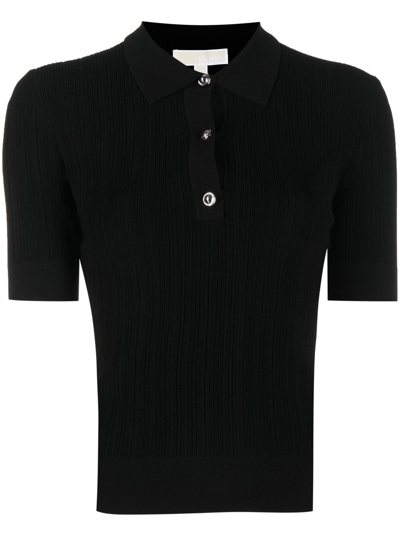 Michael Michael Kors Polo Shirt With Logo Buttons In Black
