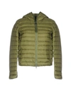 Add Down Jackets In Military Green