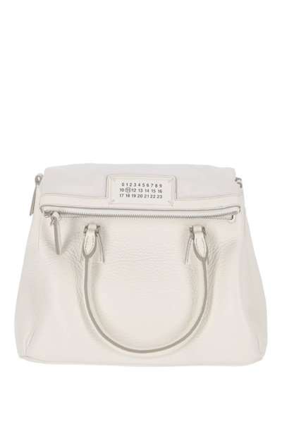 Maison Margiela Small 5ac Structural Zipped Tote Bag In White