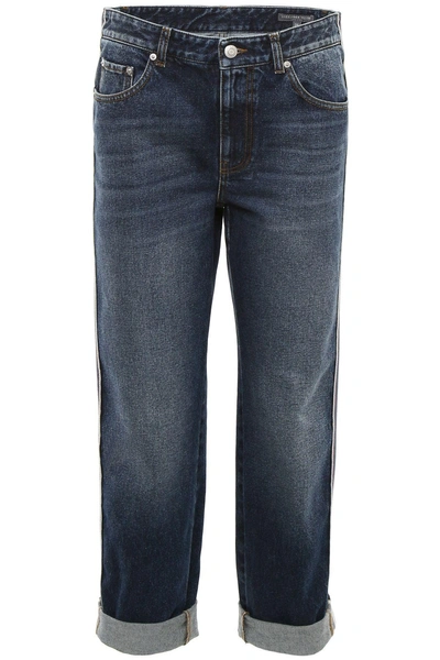 Alexander Mcqueen Boyfriend Jeans In Vintage Washblu