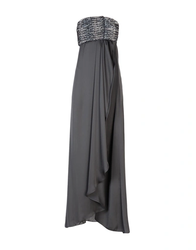 Armani Collezioni Long Dresses In Grey