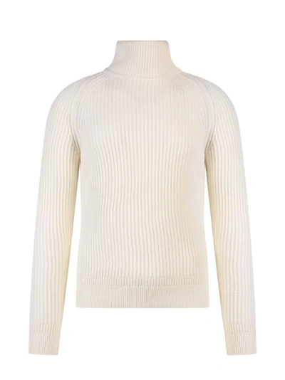 Zanone Turtleneck Sweater In White