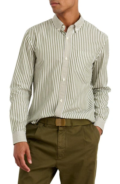Alex Mill Stripe Poplin Button-down Shirt In Nocolor