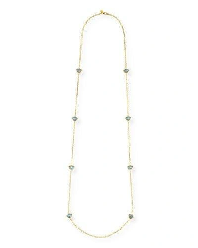 Legend Amrapali Nalika Lotus Station Necklace With Labradorite & Diamonds