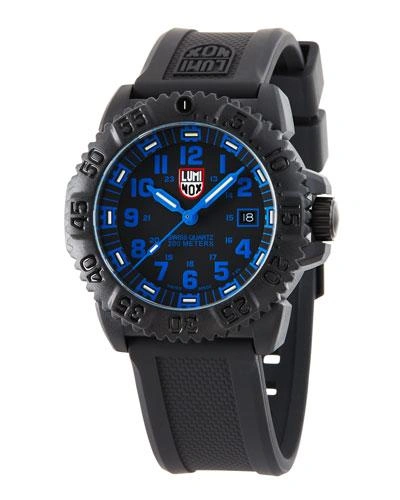 Luminox 44mm Navy Seal 3050 Watch In Black/blue