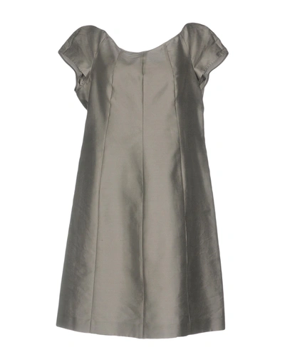 Armani Collezioni Short Dresses In Grey