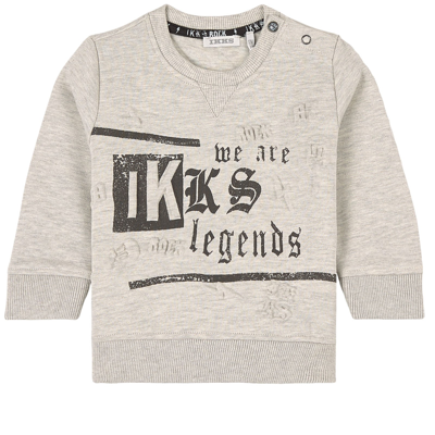 Ikks Kids' Branded Sweatshirt Gray In Grey