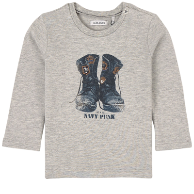 Ikks Kids' Graphic T-shirt Gray In Grey