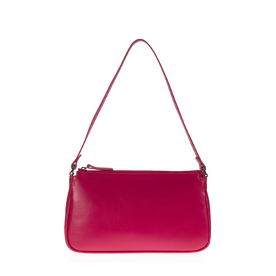 Joanna Maxham Zip Leather Shoulder Bag In Pink