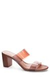 Chinese Laundry Robinn Clear Strap Block Heel Sandal In Brown