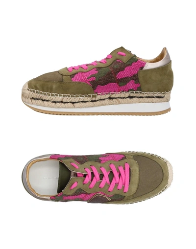 Philippe Model Sneakers In Military Green