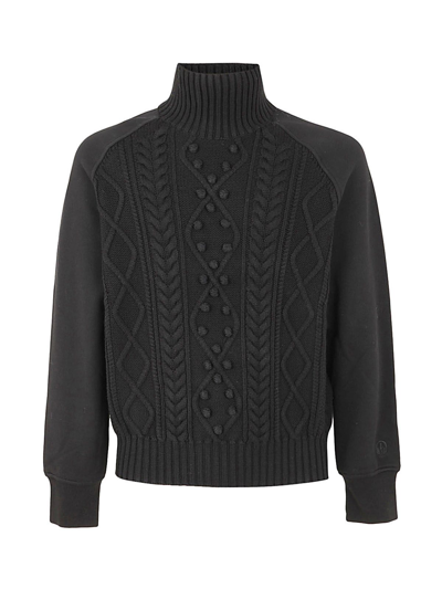Neil Barrett Men's  Black Other Materials Sweater