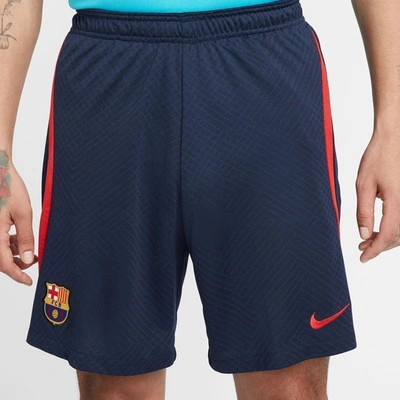 Nike Fc Barcelona Strike  Men's Dri-fit Soccer Shorts In Blue