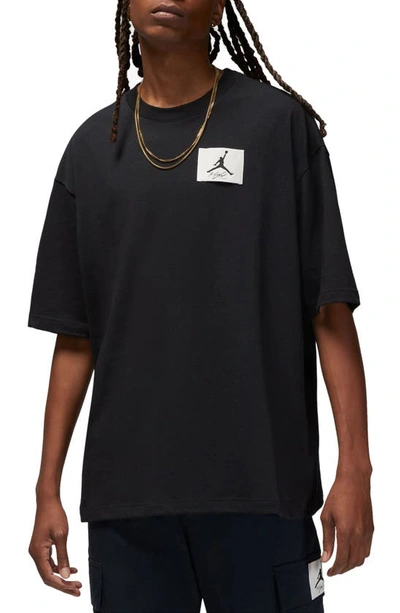 Jordan Flight Essentials Jumpman Oversize T-shirt In Black