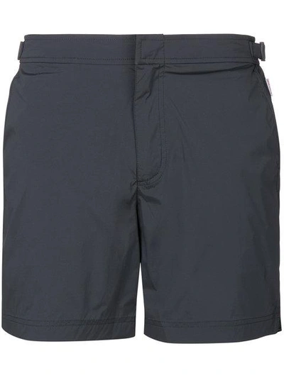 Orlebar Brown Side Buckle Swim Shorts In Grey