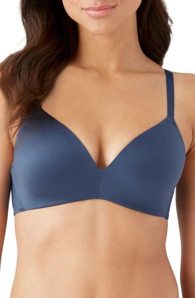 B.tempt'd By Wacoal Future Foundations Wire-free Plunge T-shirt Bra In Oceana