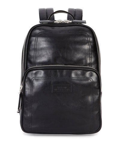 Bally Small Smooth-leather Backpack, Black | ModeSens