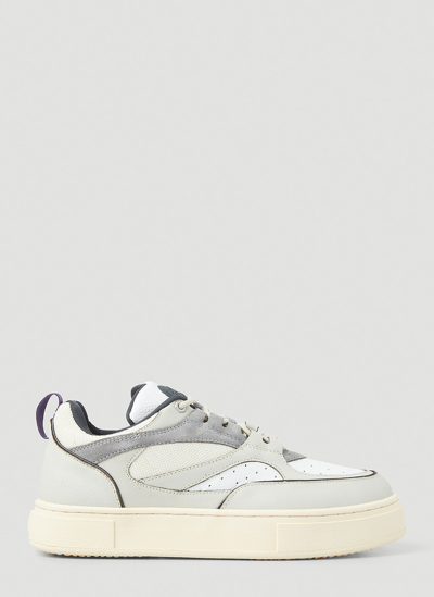 Eytys Grey Sidney Panelled Leather Sneakers